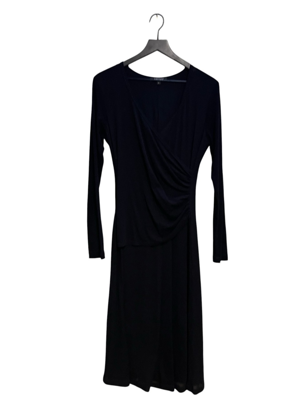 Karen Kane mesh Black Long-Sleeve Wrap-Style Women’s Dress size large